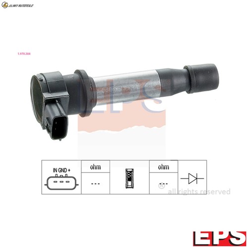 Ignition coil 970 384 for - ignition, 1,970,384