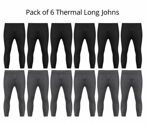 Pack mens thermal long johns - long,