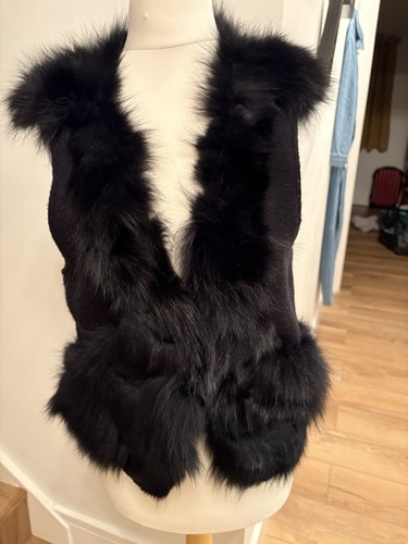 Genuine fox fur - fox, gilet