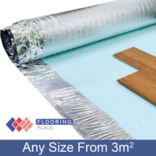 3mm Silver Acoustic Underlay For Wood & Laminate Flooring with Overlap