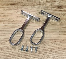 2pk Oval Wardrobe Rail Support