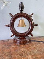 Bakelite Ships Wheel Lamp Vintage Antique Novelty Original Rare