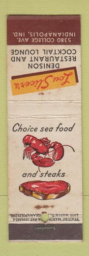 Matchbook cover lou slicer - matchbook,