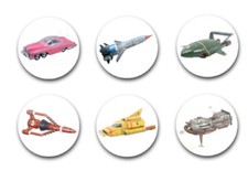 25mm 1" BUTTON BADGES x6
