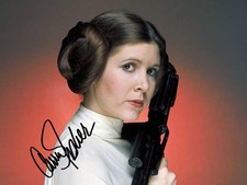 Carrie Fisher Signed Autograph