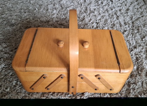 Vintage wooden cantilever - wooden,