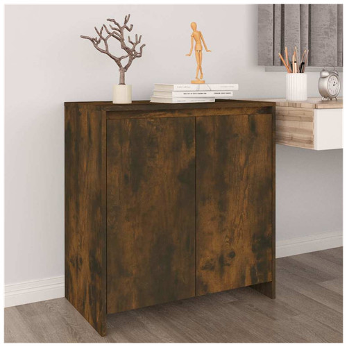 Sideboard smoked oak 70x41x75 - oak,