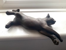 Suzie marsh “Phoebe” Bronze Resin Cat Sculpture