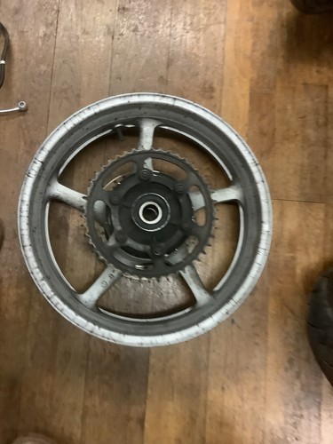 Rear wheel with sprocket - with,