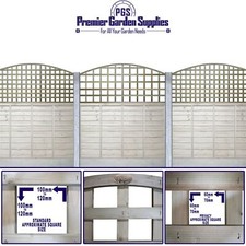 Premier Square Trellis Arch Top Wooden Garden Fence Panel Topper/Screening