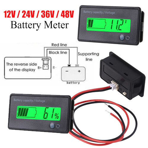 Lcd digital 12v battery - digital,