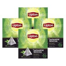 Lipton Green Tea  Japanese Sencha  4 Boxes Of  20Teabags  (80) Free UK Delivery