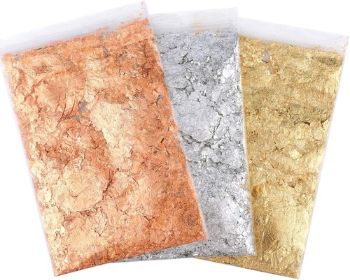 Gold leaf flakes grams all - leaf,