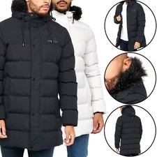 Mens Crosshatch Hooded Parka