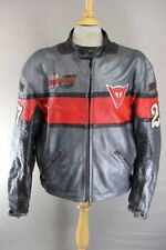 DAINESE VINTAGE USA 200 CLASSIC BARRY SHEENE LEATHER BIKER JCKT + CE ARMOUR 48IN