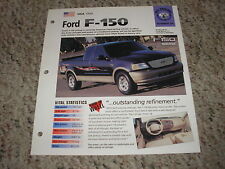 USA 1999 Ford F-150 Pickup Hot Cars Hot Haulers Group 6 # 24 Spec Sheet Brochure