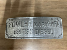 Fowler Mark VFA British Diesel Badge Part Number FM-4093 Field Marshall Tractor