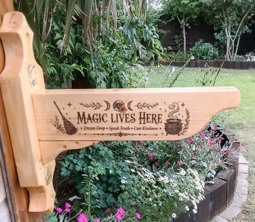 Wooden rustic magic lives - "magic,
