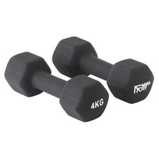 Mirafit 2 x 4kg Hex Dumbbells Weights Aerobic Gym Exercise Dumbells Ladies #702