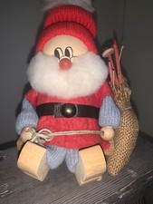 Christmas Santa Eif Tomte Wood
