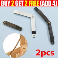 2Pcs Small Jewelry Box Lid Support Hinge Display Stay Cabinet Furniture Hardware