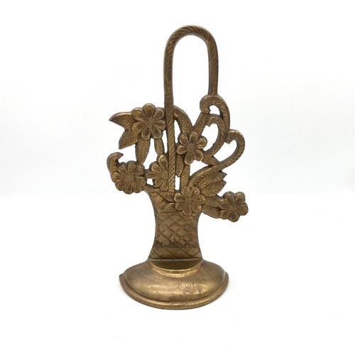 Vintage solid brass flower - solid,