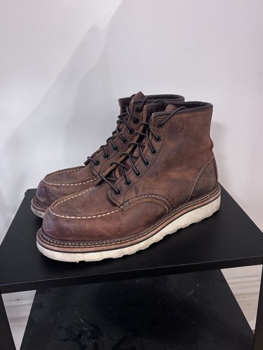 Red wing moc toe copper/brown