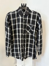Levi's Black White Grey Checkered Shirt XL