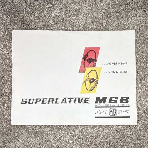 Superlative mgb brochure with - superlative,