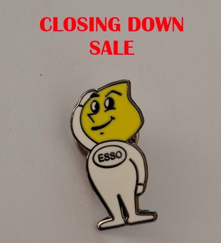 Esso man hard enamel pin - hard,