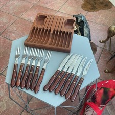 RETRO VINTAGE 1970s Set Wood