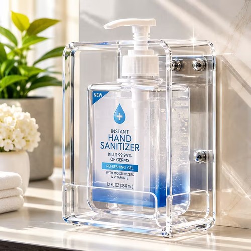 Clear acrylic hand sanitizer - clear,