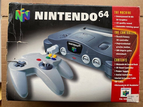 N64 console boxed with - n64,