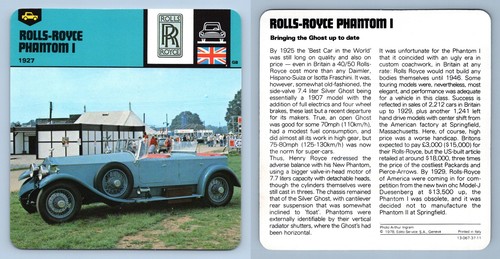 Rolls royce phantom 1927 gt - rolls-royce, i