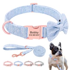 Bowtie Personalised Dog Collar