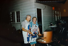 Mature Man & Woman in Cute BBQ