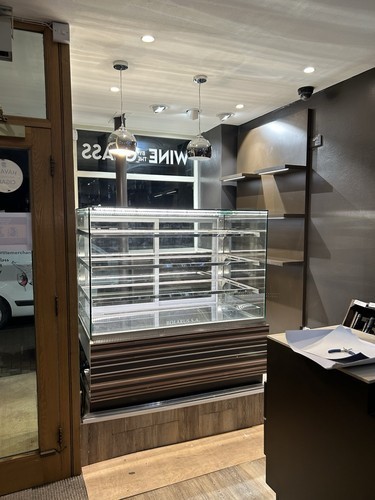 Cake chocolate display fridge - cake,