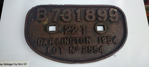 Genuine railway wagon plate - genuine,