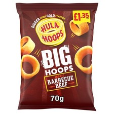 20 x Hula Hoops Big Hoops BBQ