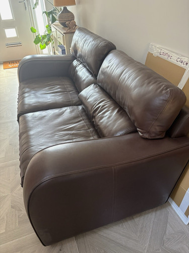 John lewis brown leather - john,