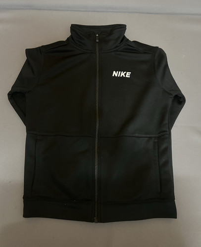Nike black full zip - zip, neck