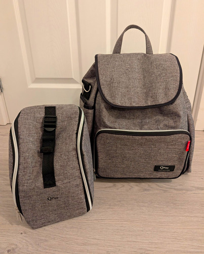 Qplay grey backpack - grey, baby