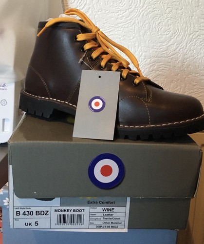 Grafters monkey boots oxblood