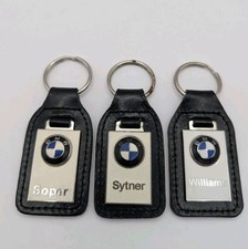 BMW Soper Sytner Williams X3 Leather Chrome Key Ring/Fob Free Post 