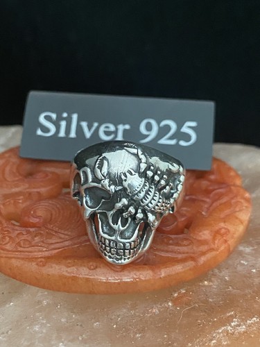 Silver skull - scorpion, )