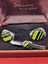 Stratton Cufflinks & Tie Clip