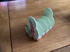 A Carlton Ware Toast Rack Foxglove Pattern VGC 