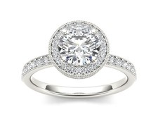 14k White Gold Vintage 2CT