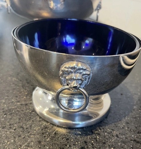 Silver plate pedestal - plate,