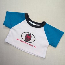 Build-A-Bear White & Blue Spider-Man 3 Top/T-Shirt
